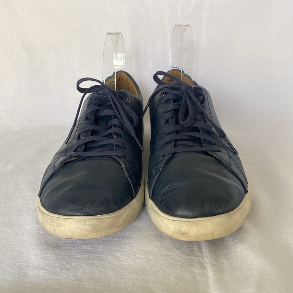 COLE HAAN Navy Blue leather MEN’s Grand OS sneakers SIZE 10.5